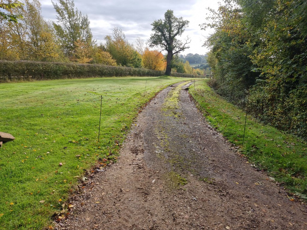 This is a large driveway which is just about to have a tar and chip driveway installed on by Milton Driveways